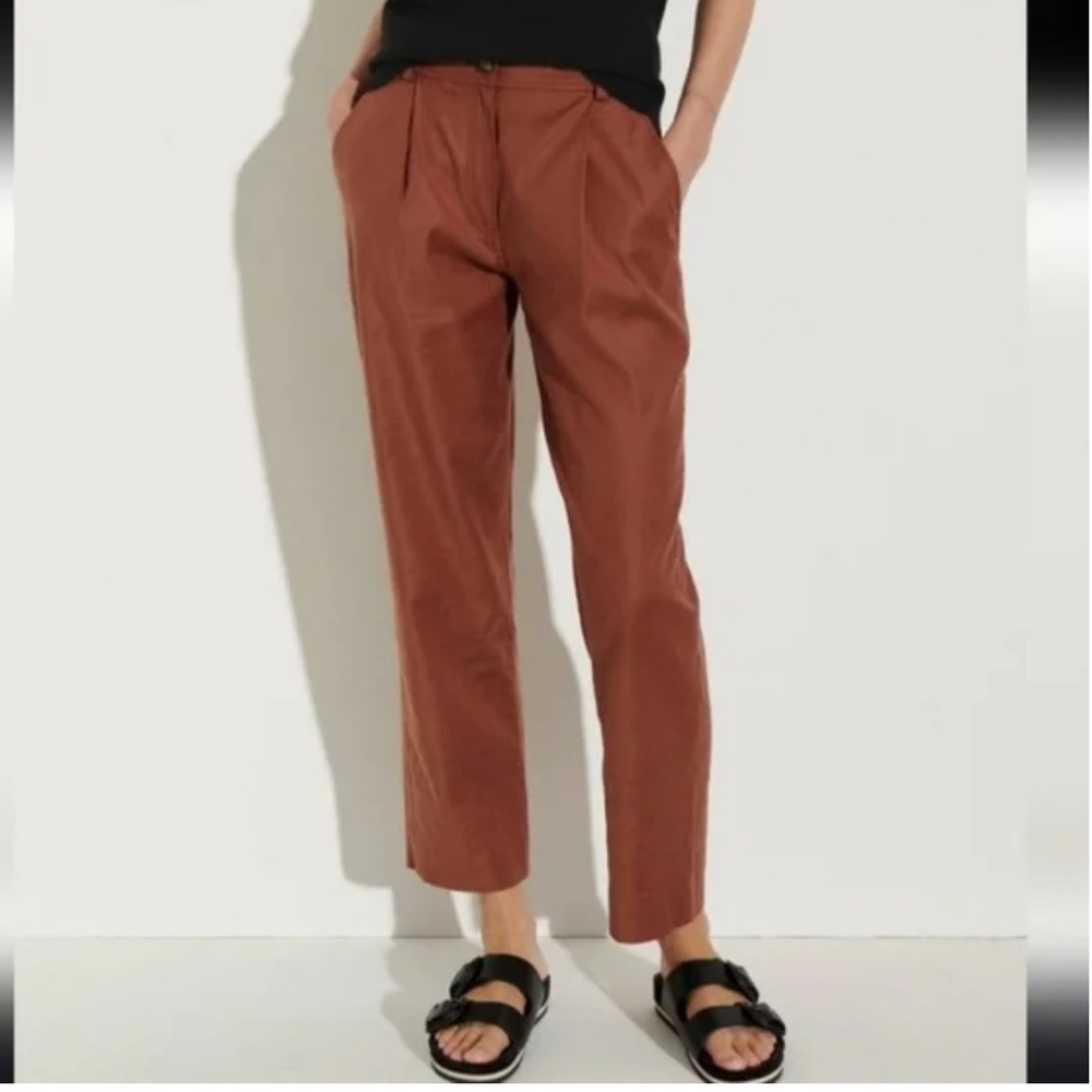 The Reset R Label Women Slouchy Pants Size Medium Ginger Color
